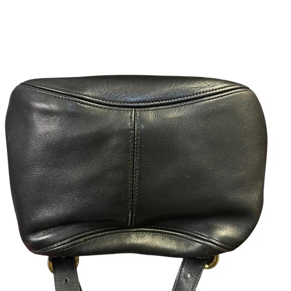 Vintage 1994 Coach Black Leather SoHo Bac Sac Backpack 4134 Made in USA w/ Card - Picture 5 of 12
